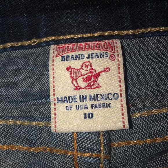 Low wasted dark wash true realign jeans - Picture 3 of 6